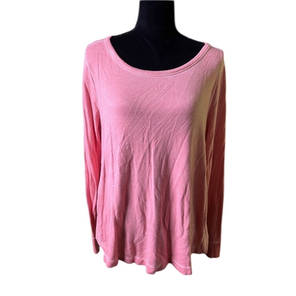 Lou & Grey Women’s Coral‎ Long Sleeve Split Side Cozy Top Medium